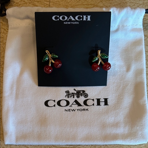 Coach Accessories - Coach Glitter Cherry Red with Green Accents